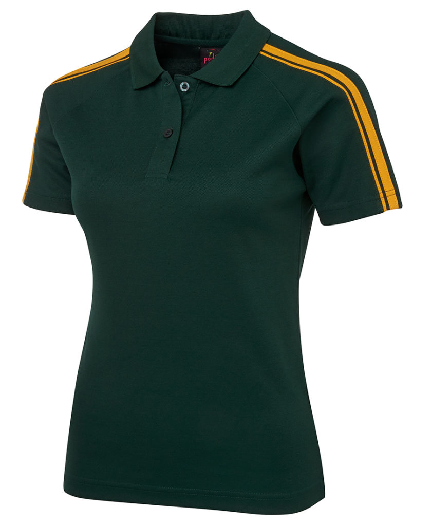 polo shirt with gold chain