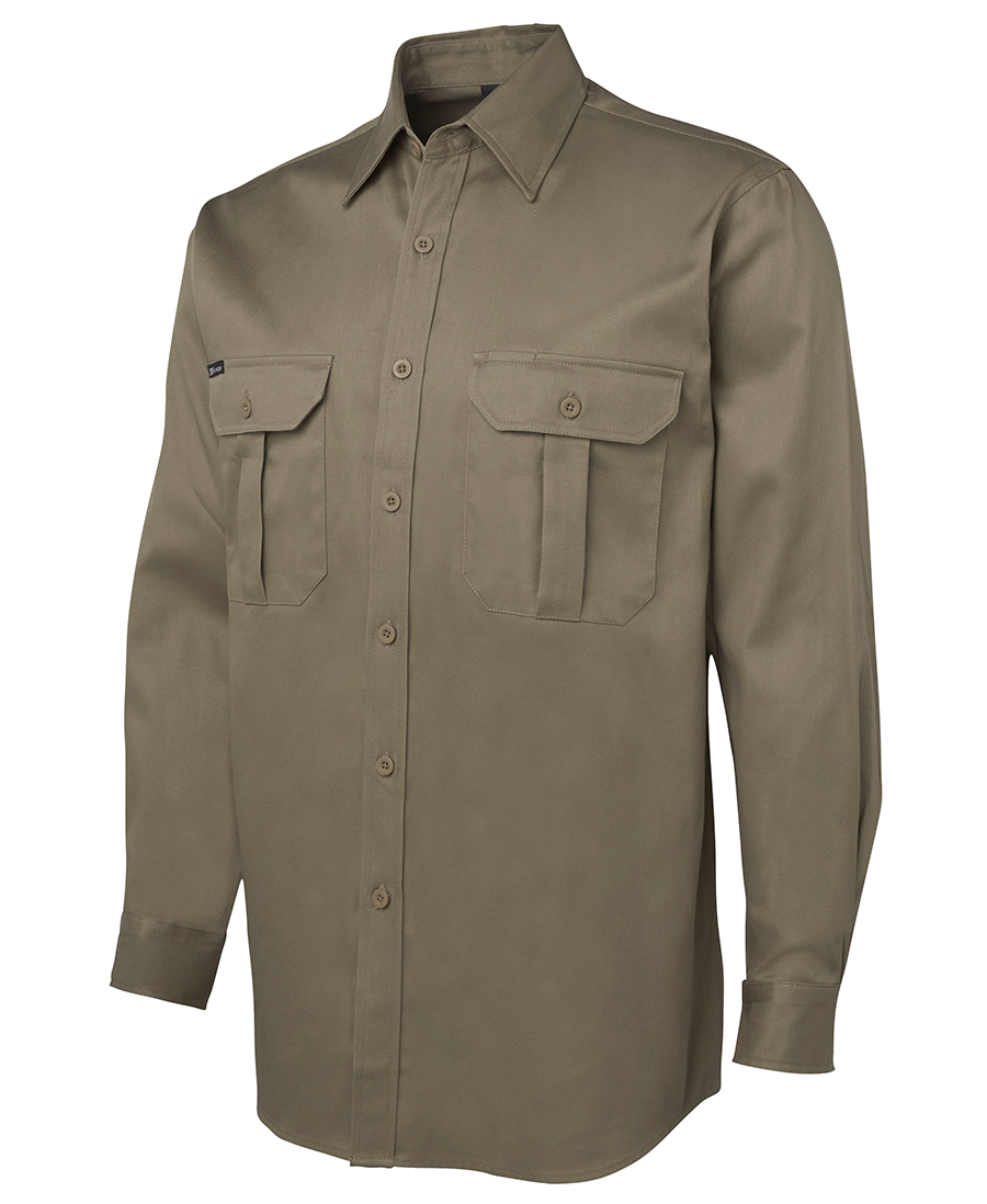 Promotional Cotton Long Sleeved Work Shirts - Bongo