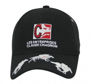 Promotional Horse Racing Baseball Caps Embossed Peak Logos Bongo