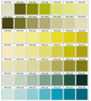 PMS Colour Chart - A Guide to Printed Colour Matching - Bongo