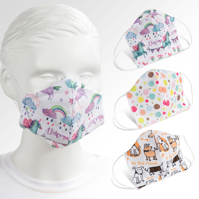 Promotional Kids Face Masks 3 Dimensional Cloth Masks Bongo